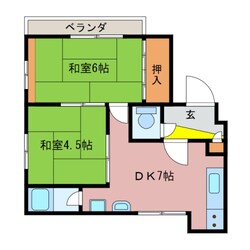 津新町駅 徒歩7分 2階の物件間取画像